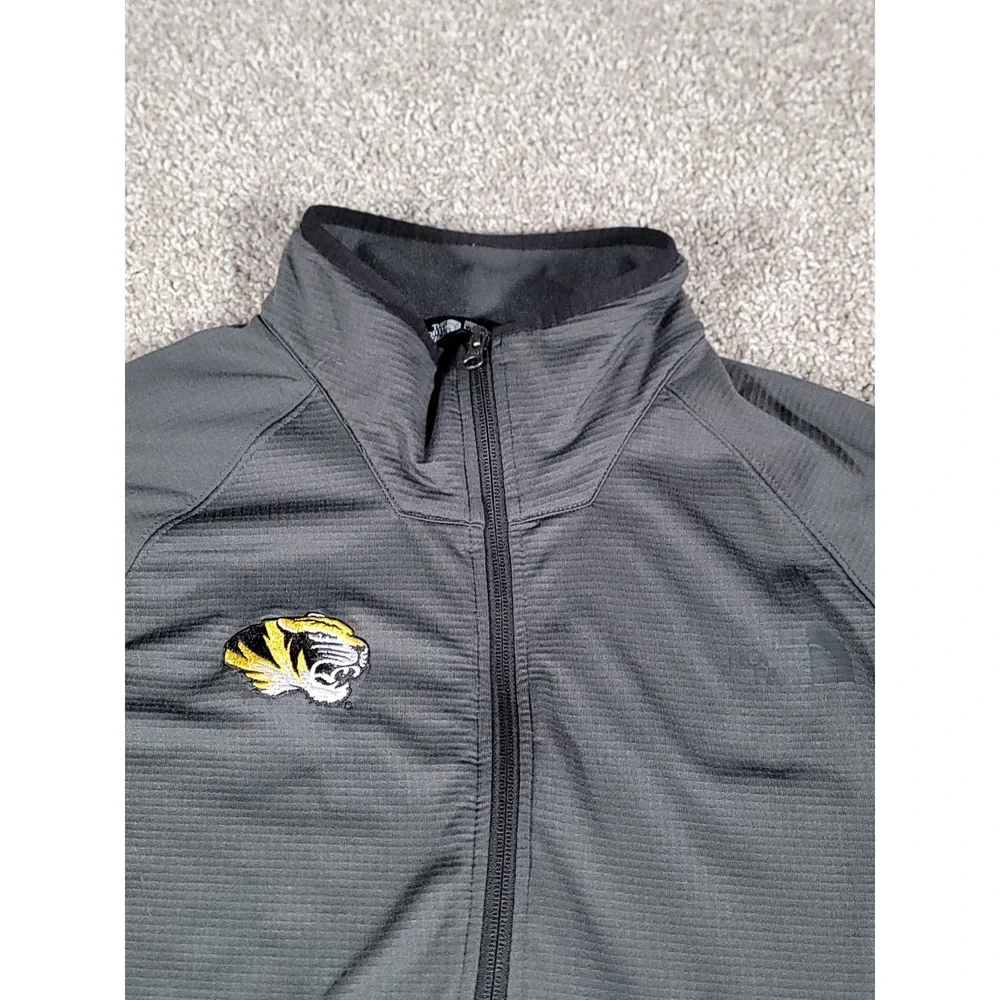 Missouri Tigers Mizzou Jacket Large Gray The North Face 1/4 Zip Mock Thermal Men